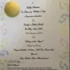 Certificate with colorful footprints design