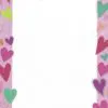 Colorful hearts design template