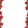 Red rose petals design template